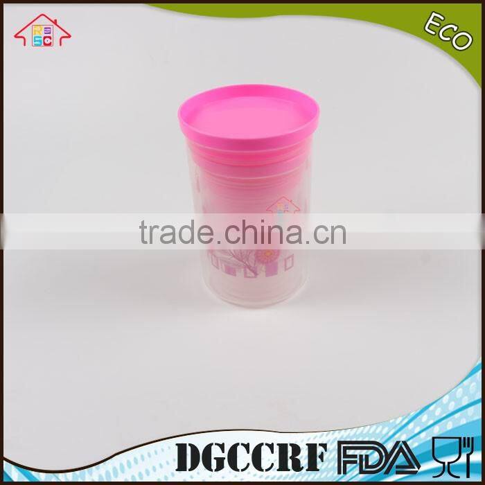 NBRSC Strict Quality Checked 4PCS Pop Round Canister Set Eco-friendly Food Garde Storage Container Set Plastic Storage Container