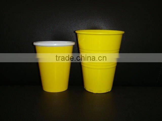 melamine coffee mug with silicone lid