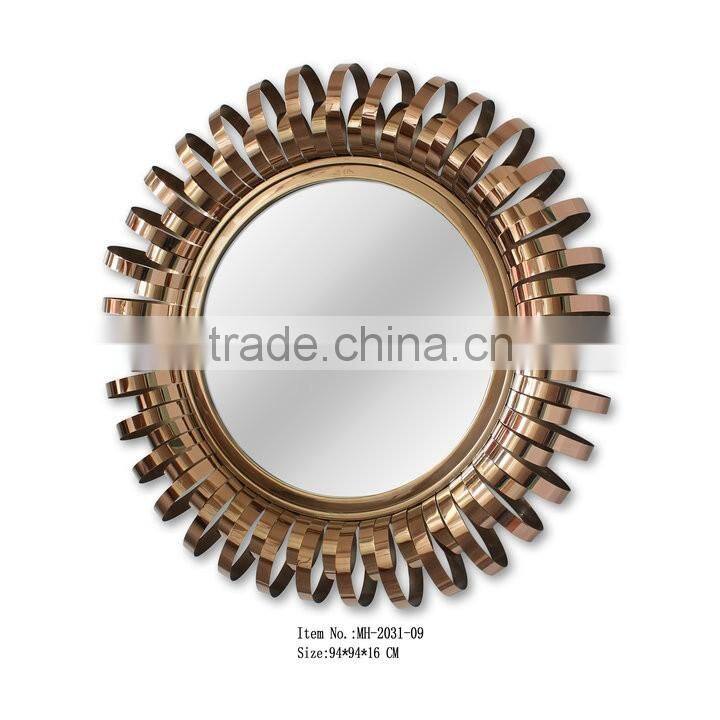 Stainless Steel Framed Decorative Wall Mirror