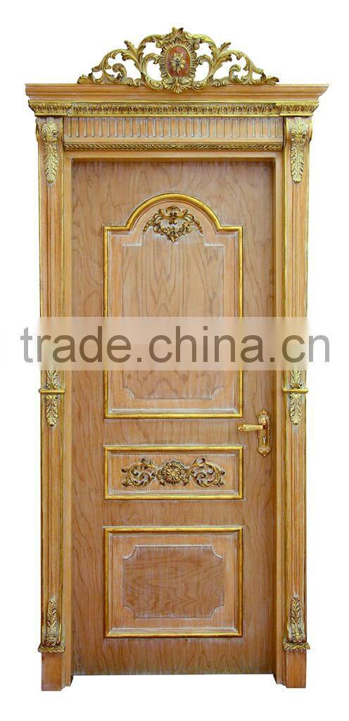 Exquisite French Rococo Style Solid Wood Door Painted in Antique Surface BF11-12241c