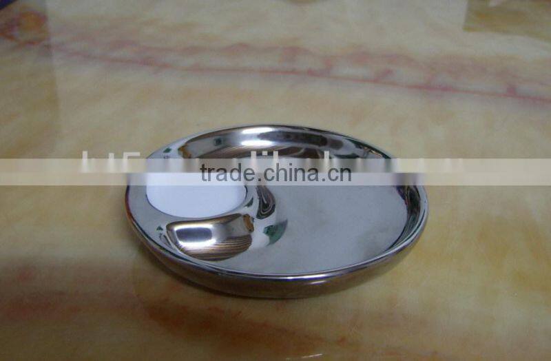 ceramic round divided dinner plate for party