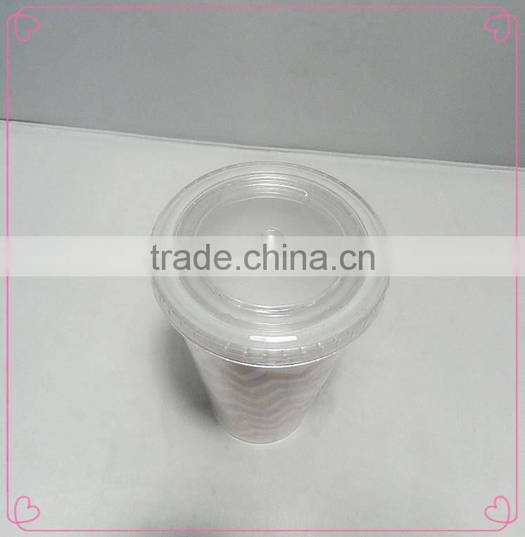 Hot sales fashion customized coco cola cup for plastic cup with straw