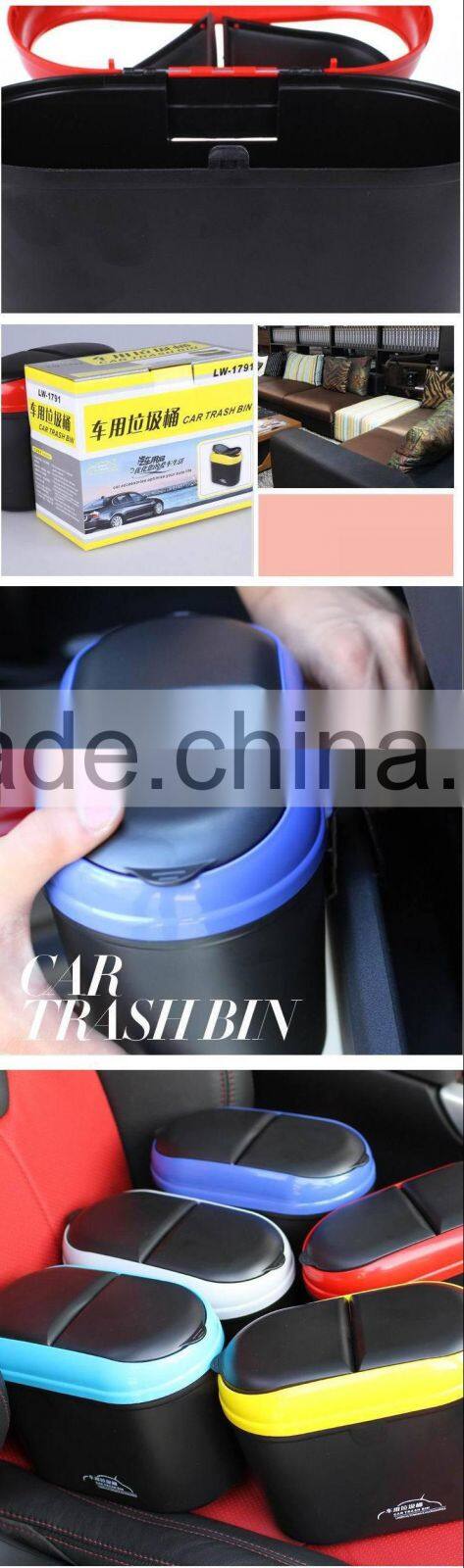 Car plastic trash bin