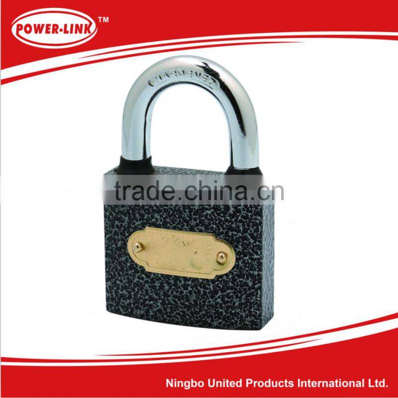 Plastic Painted Iron Padlock With 3pcs Iron Keys