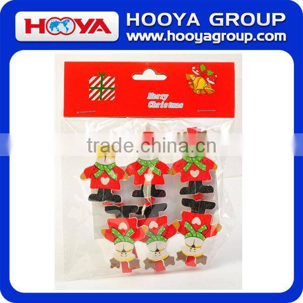 merry christmas series lovely elk image wooden pegs