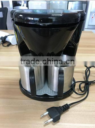 stainless steel french press coffee maker with 2 cups