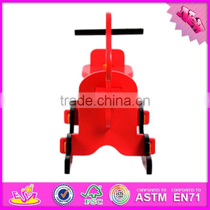 2016 new fashion baby wooden diy rocking horse, hot sale kids wooden diy rocking horse W16D063