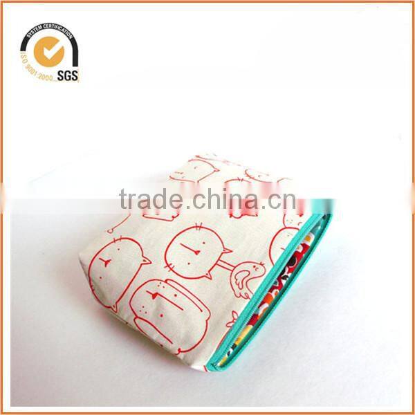 Totoro Zipper Pouch / Camera Bag in Miyazaki's My Neighbor Totoro Mint Polka Dots by Chiqun Dongguan CQ-H03002