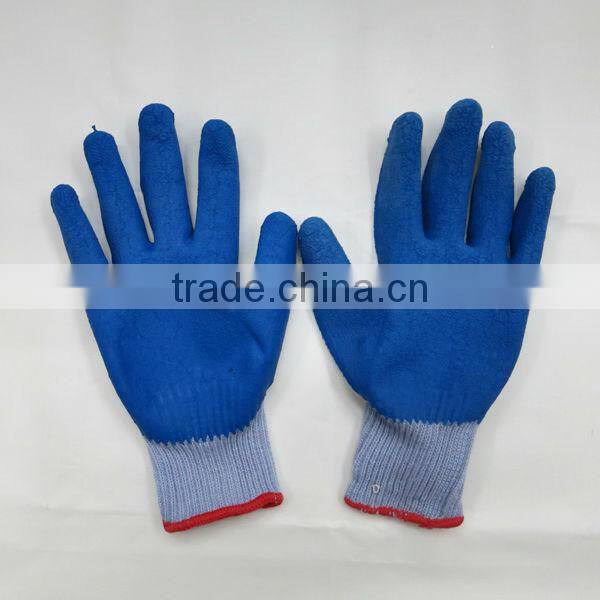 Crinkle Latex Coated Cotton Safety Gloves