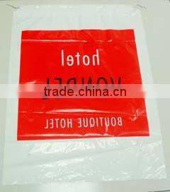 Degradable Drawstring plastic laundry bag