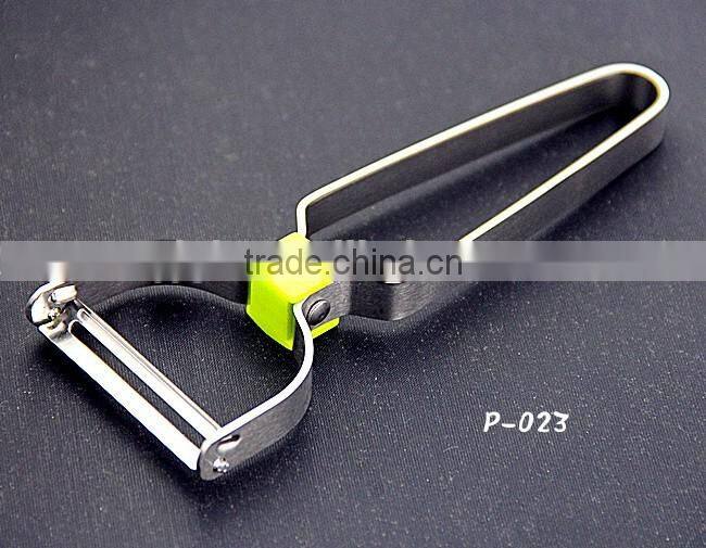 P029 Kasun gadget potato slicer Stainless Steel coconut Y Peeler in green with fridge magnets