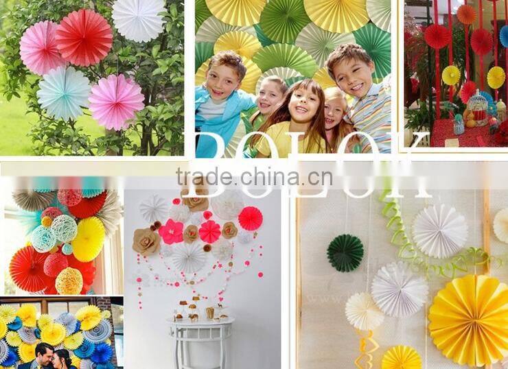 Wholesale hanging decor Decorative paper honeycomb fan