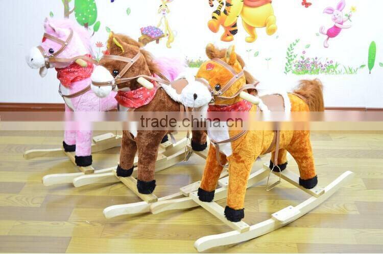 cheap funny products baby wooden rocking horse