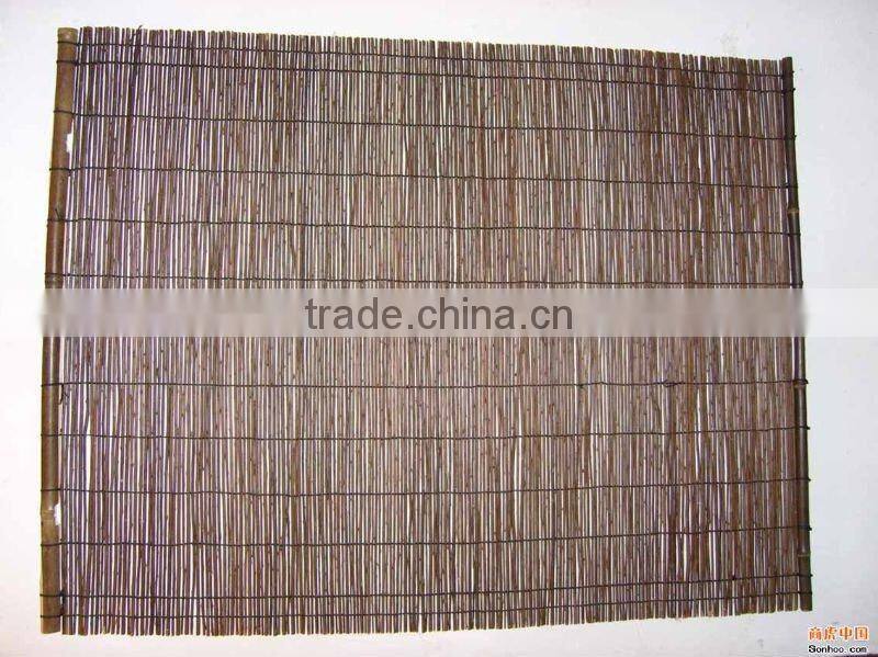 Natural willow fence for gardening