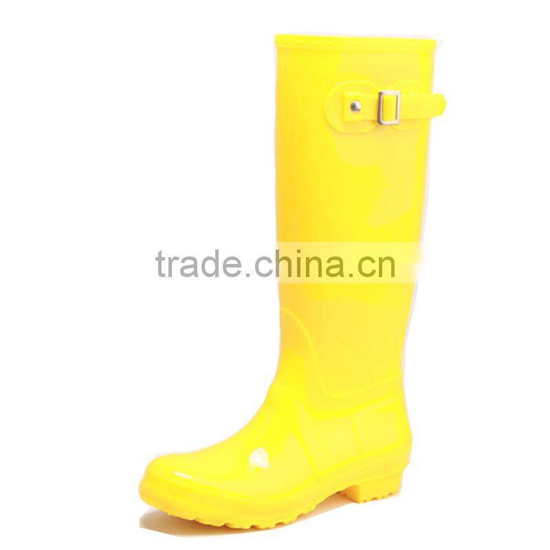 fashion knee tube pvc wellington boots wholesale