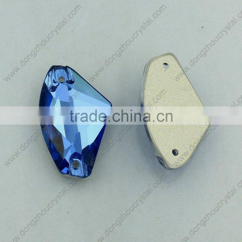 Flat Back Sew on Stone with 2 Holes