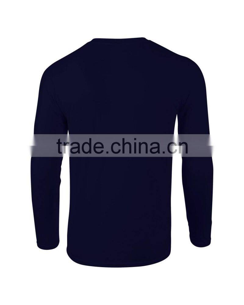 100% cotton men's long sleeve sweatshirt wholesale, autumn/spring t-shirt custom wholesale