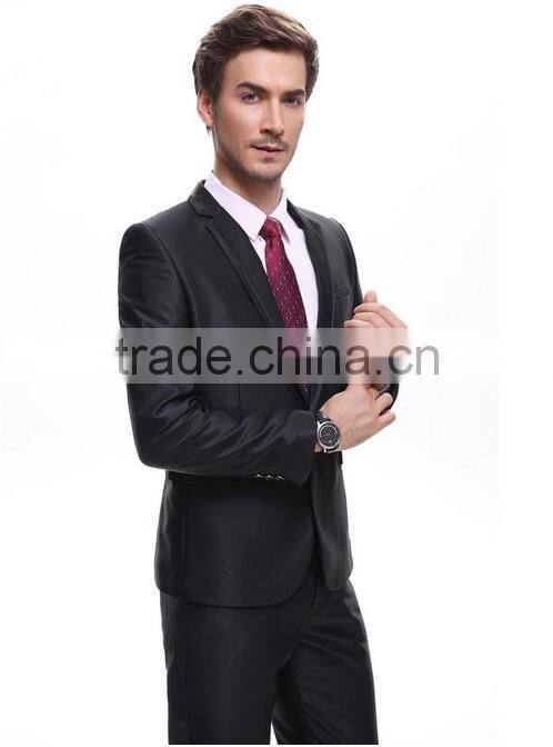 formal black wool coat business suit for man