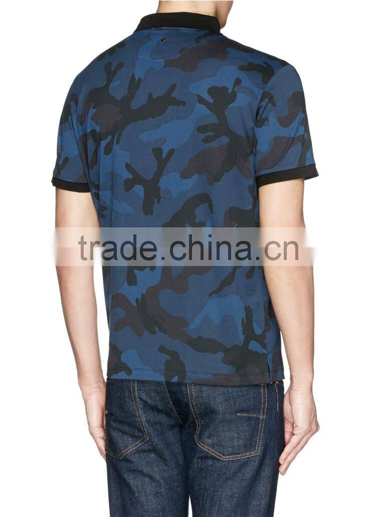 Wholesale army polo colorful camo polo shirt polo shirts made in china