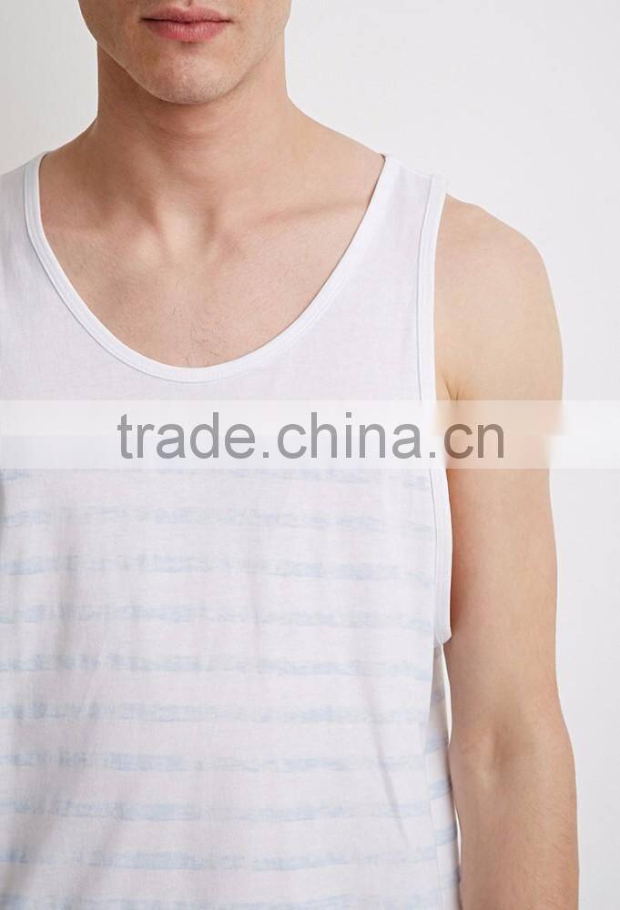 Wholesale printed two-tone tank top