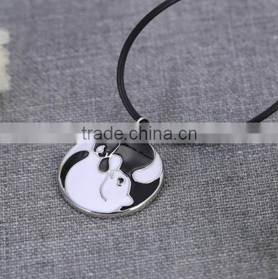 Good Quality Cute Zinc Alloy Pendant Necklace With Couple Birds On Branch