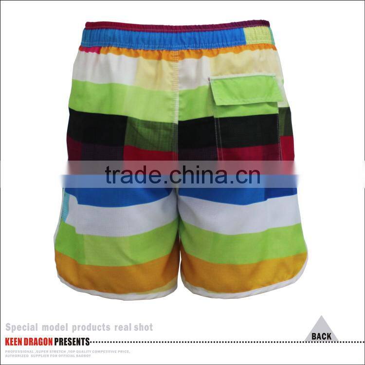 Shorts for Men Beach Wear Rainbow Printing Shorts Wholesale Toddler Boy Swim Trunks