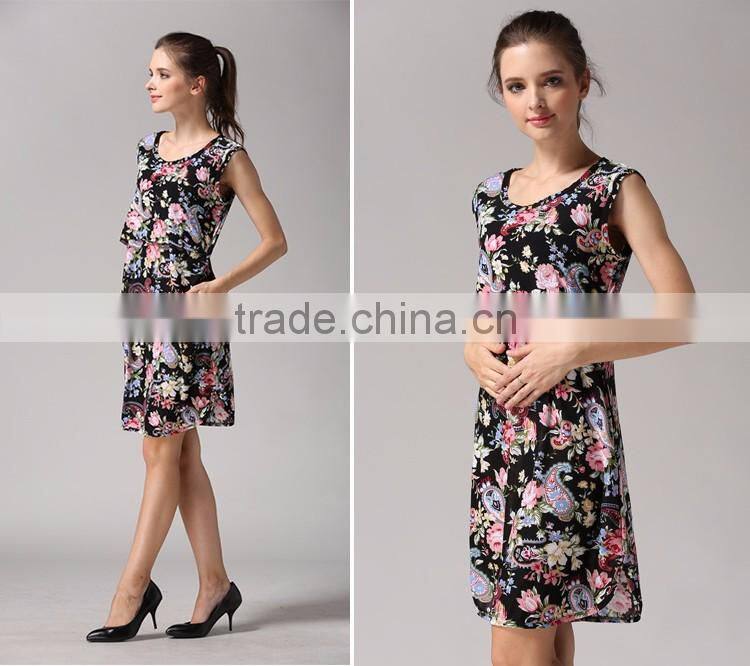 Maternity clothing breathable nursing dress breastfeeding clothing