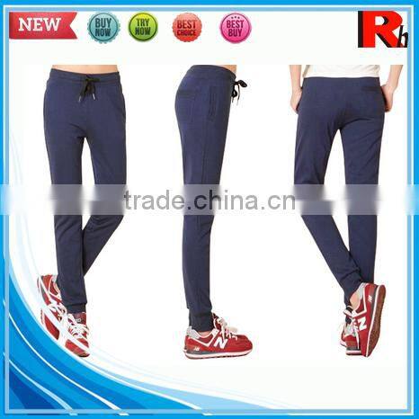 Alibaba china 100% cotton cheap cool wholesale ropa mujer slim fit sweatpants ladies fashion trousers design