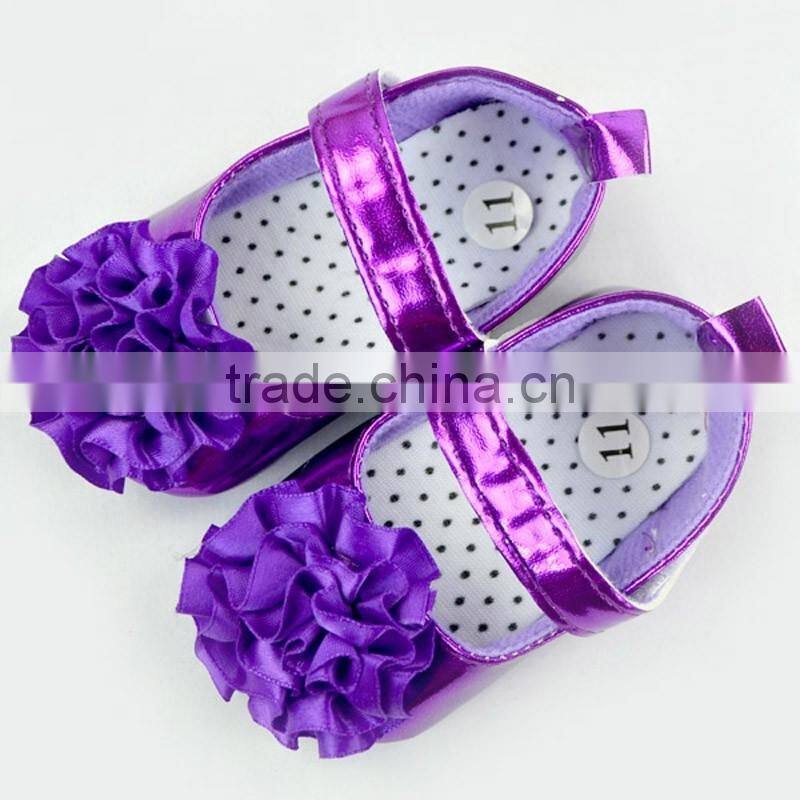 Big Flower Decorative Stylish Newborn Girls Crib Shoes Baby Girl Shoes Toddlers Soft Shoes