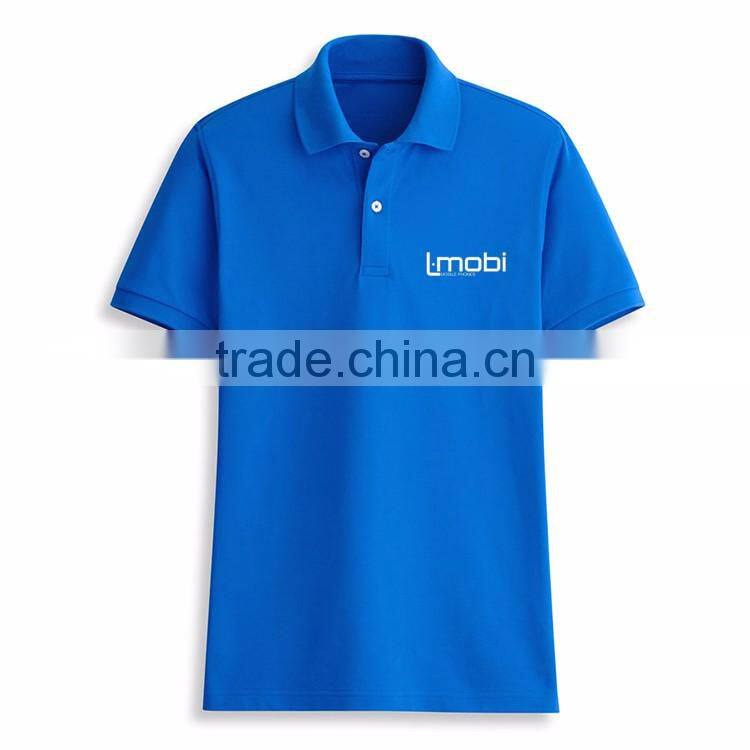 China Factory Wholesale Cotton Custom Embroidery Promotional Man Polo T Shirt