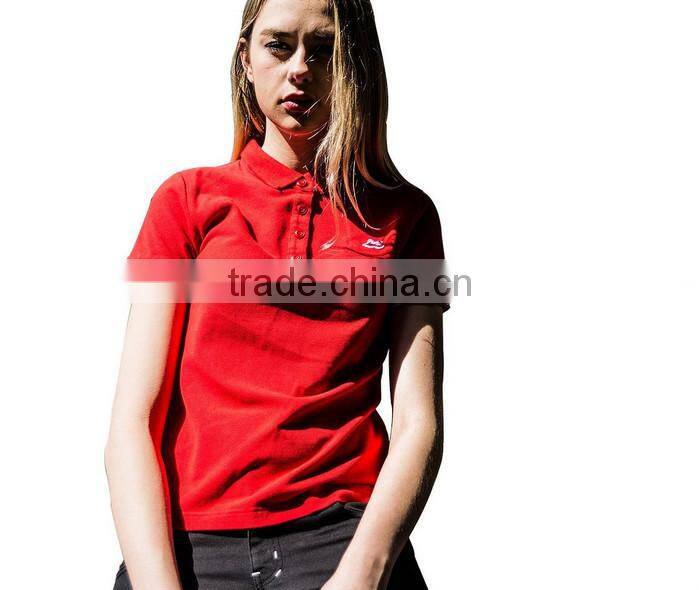 custom women's office uniform design polo shirt manufacturer