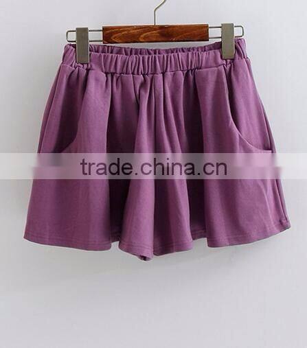 EY0611P Women High Waist Fashion Casual Shorts 2017