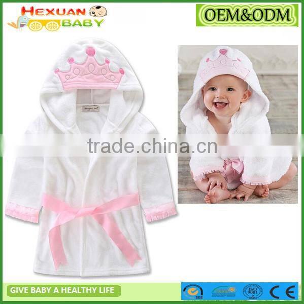 factory bath towel robe for kids fleece robe 2017 New OEM