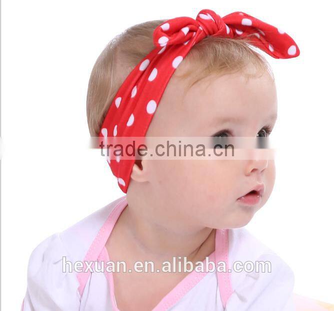 Fashionable Kids Printed Cross Baby Girls Hairband Children Hair Accessories