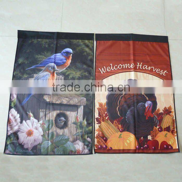 colorful printed custom garden flags