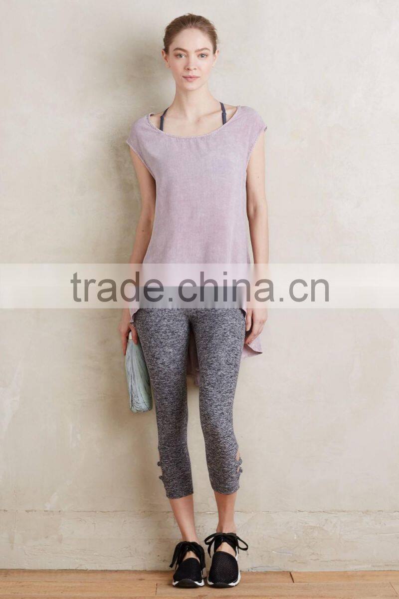 Custom Women Yoga Wear Polyester Spandex Dry Fit Sexy Gym Fitness Leggings
