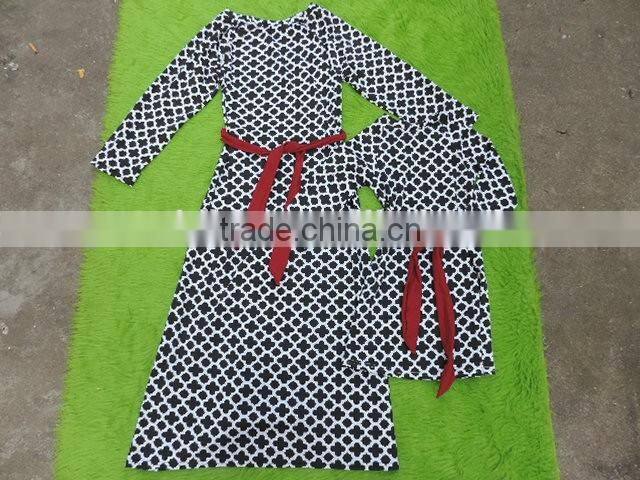 mom and me dress clothes party clothes sets long sleeves dress me and mom machting dress