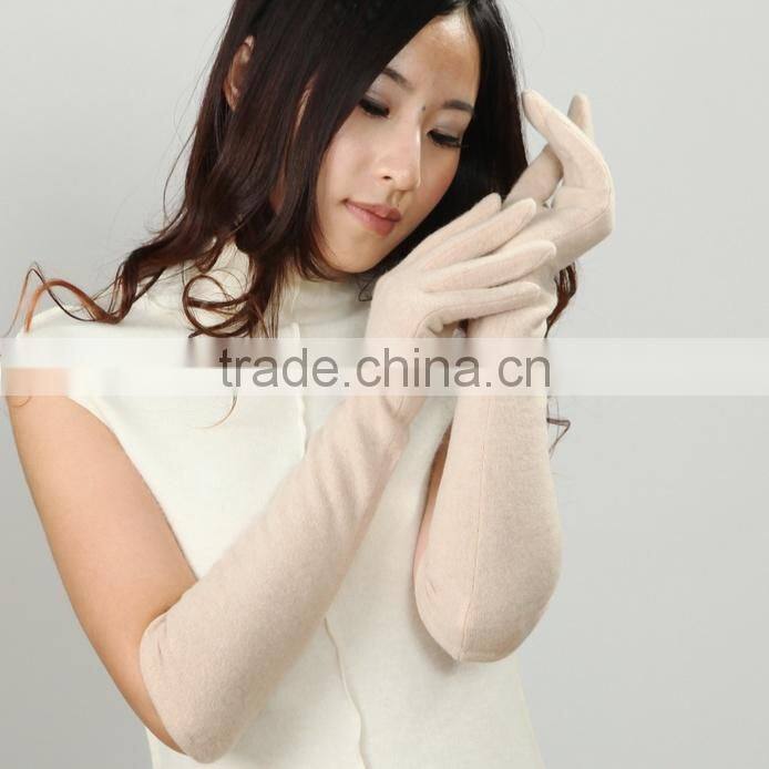 5 color-Women's long Stretch winter warm armwarmer wool gloves