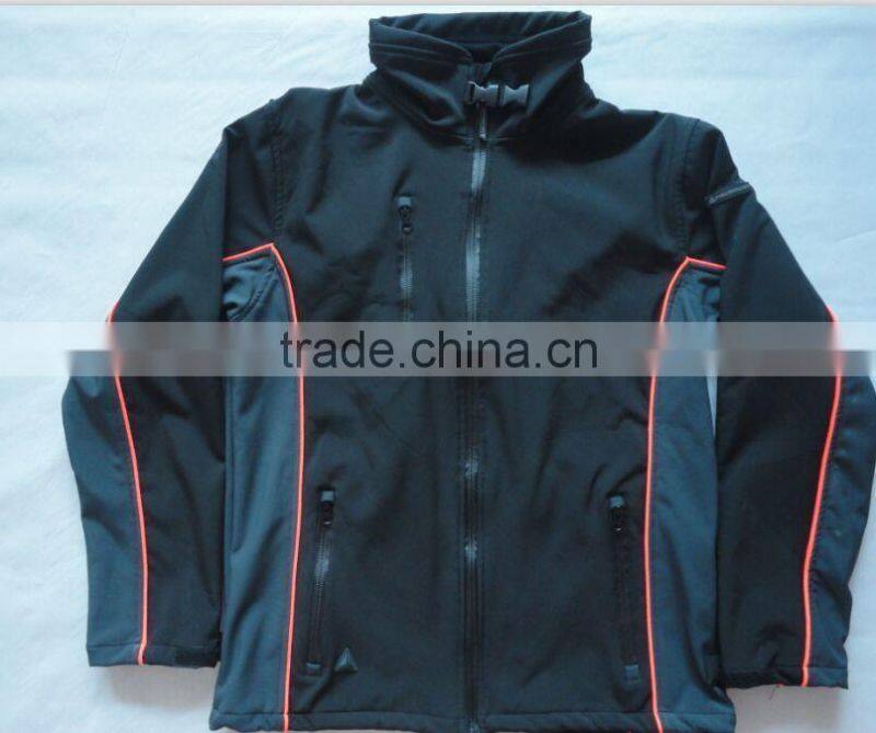 2016 Orange Women Softshell Jacket with hood