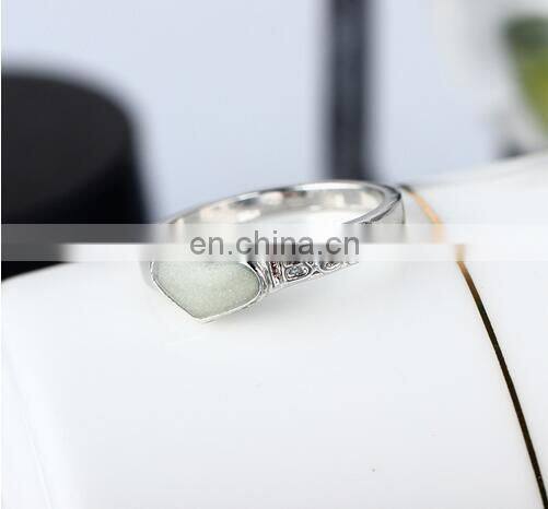 Best Frineds Heart Silver Glow in the Dark Jewelry Ring New