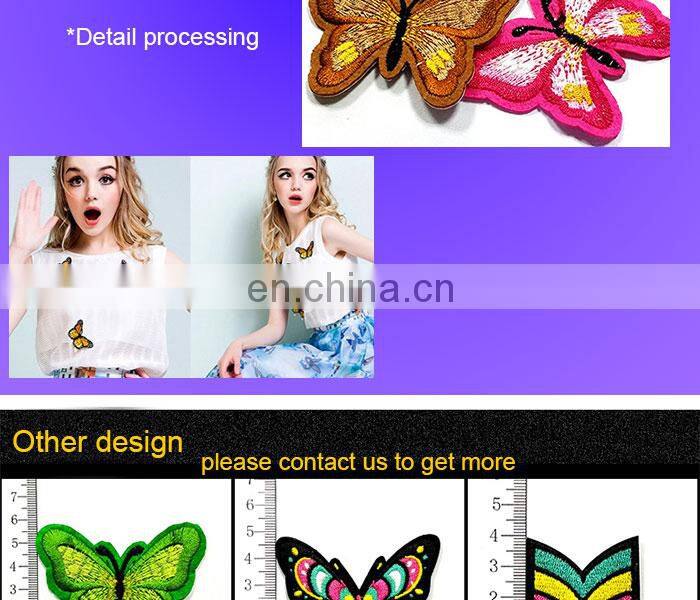 embroidery patch hand rose flower patches embroidery for Women Clothing