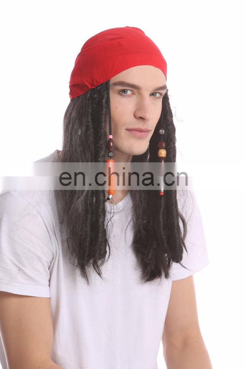 Party pirate red scarf wigs MW-010