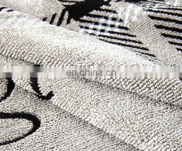 wholesaler customized printed microfiber soft new promotional polyester cotton beach towels