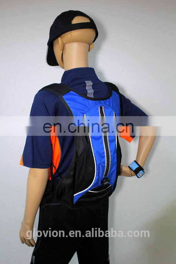 New design USB led light backpack for knight