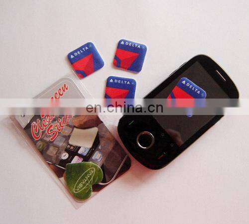 adhesive microfiber sticky screen cleaner