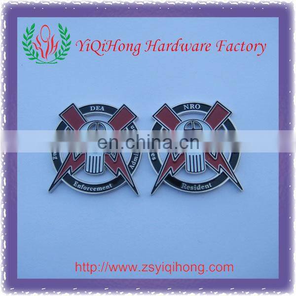 US die struck enamel metal challenge coin