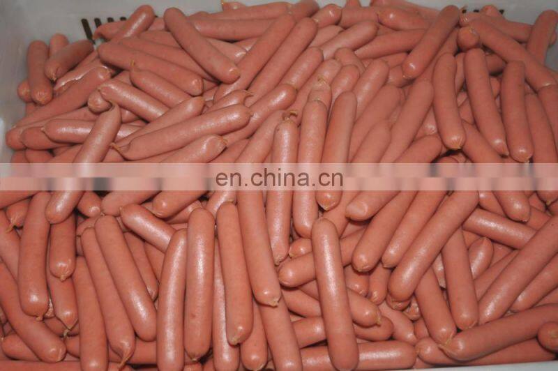 Fast speed sausage cutter machine for the artificial casing