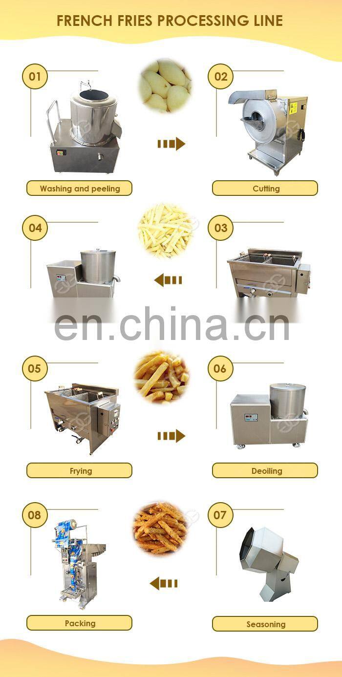 High Quality Semi-Automatic French Fries Making Machine Small Potato Chips Fired Potato Stick Machine
