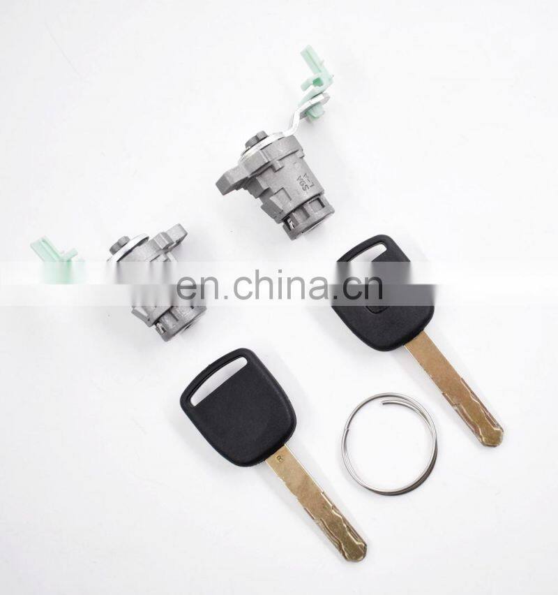 Left & Right Door Lock Cylinder & 2 Keys Replace For Honda Civic 72185-S9A-013