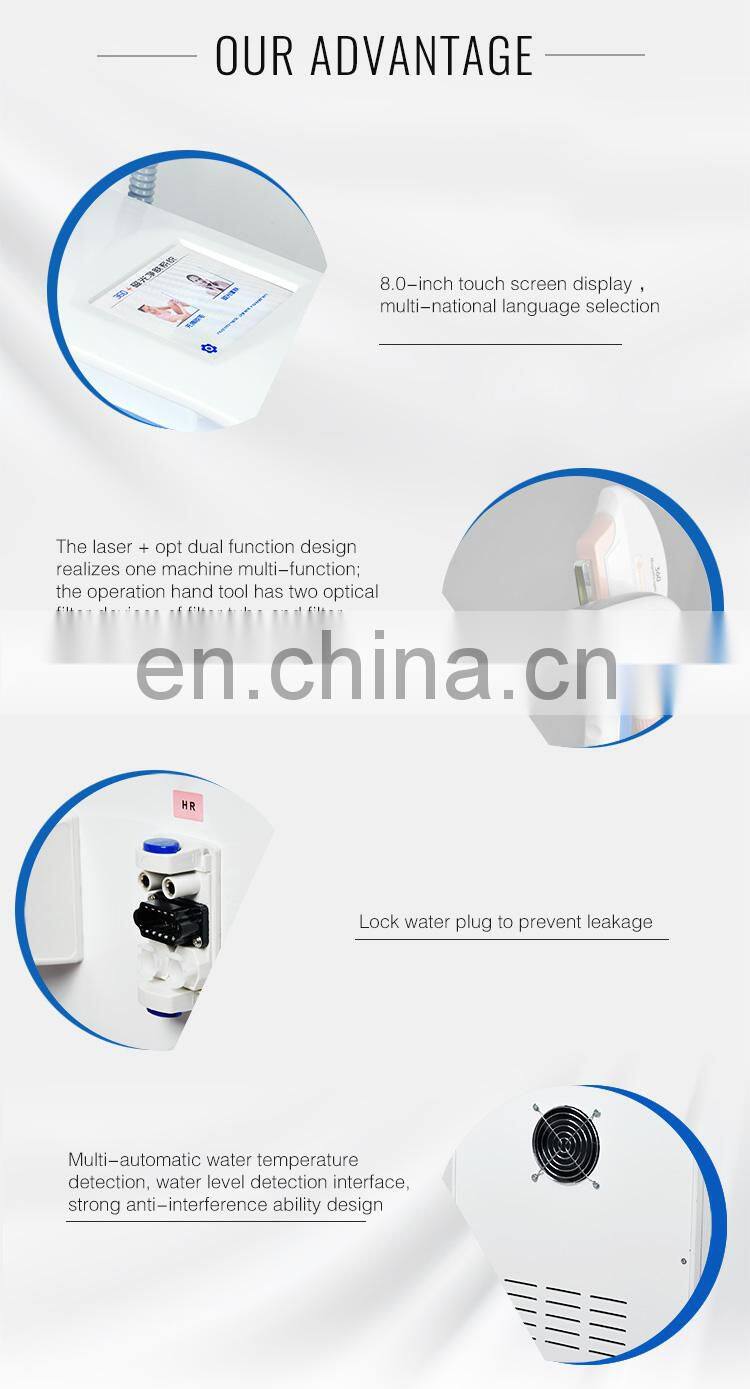 2 in 1 IPL+ ND YAG Laser Tattoo Removal Machine &IPL Opt Hair Removal Machine